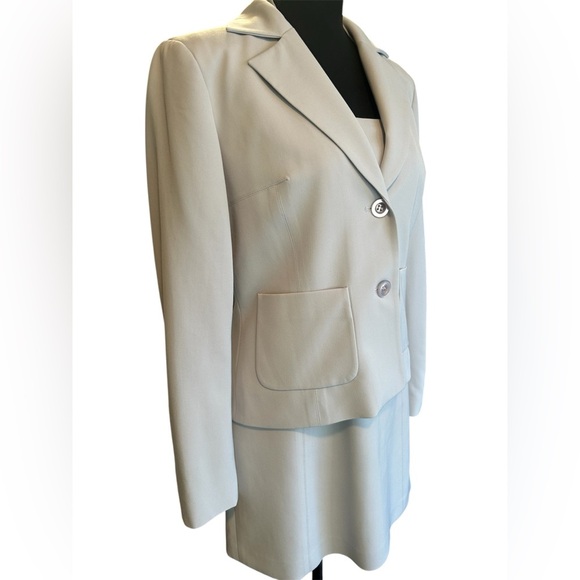 BEBE Light Gray Blazer and Dress Set - Picture 4 of 11